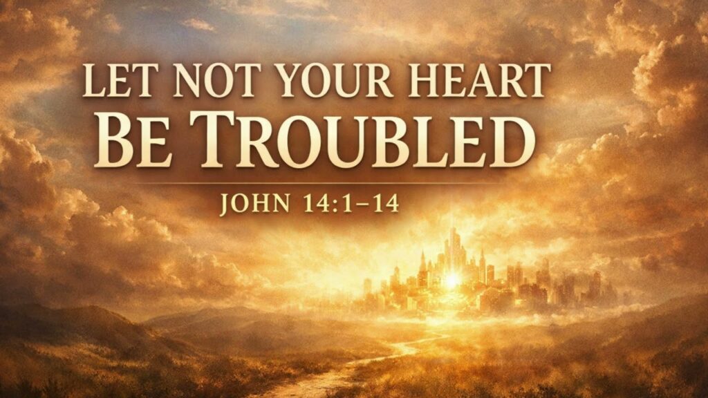 Photo of large mystic house in the distance of a beautiful sunlit landscape